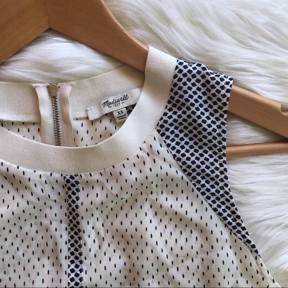 MADEWELL | Lightweight Silky Polka Dot Tank Blouse - Picture 3 of 4
